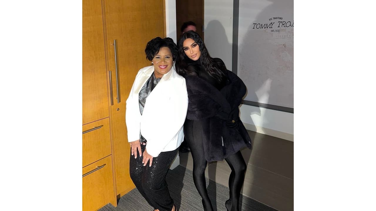 Alice Johnson y Kim Kardashian