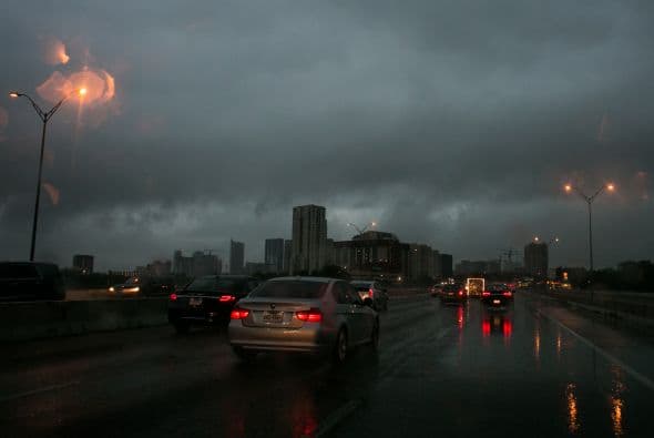 Algunas zonas de la capital texana quedaron bajo el agua luego de las intensas lluvias de los últimos días.