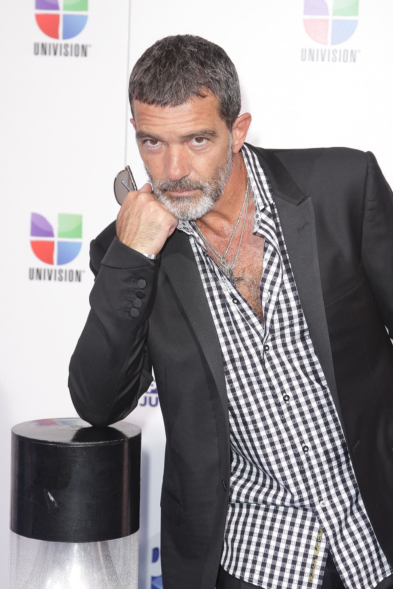 En 2011 y de manos de Ricky Martin, Antonio Banderas recibió el Premio Súper Nova.