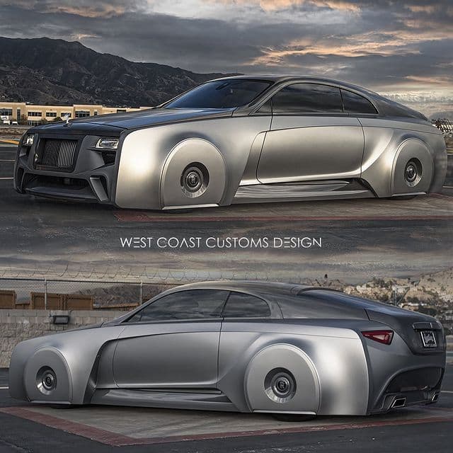 La transformación de este Rolls-Royce Wraith estuvo a cargo de West Coast Customs, la reconocida empresa de personalización de vehículos que hace unos años formó parte del popular programa de televisión ‘Pimp My Ride’ (Enchúlame La Máquina) transmitido por MTV.