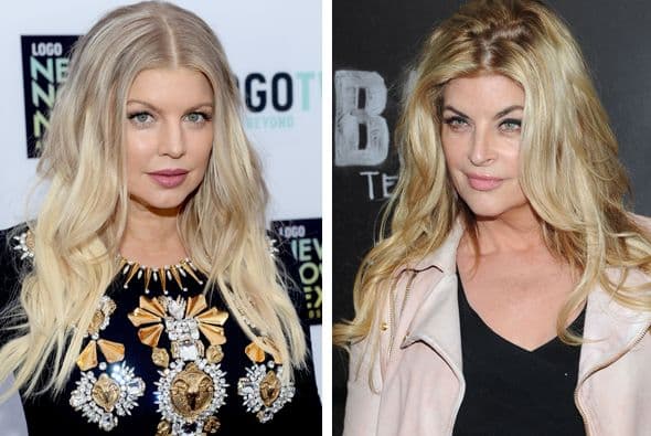 Kirstie Alley podría ser la madre de Fergie... bueno, no le lleva tantos años.