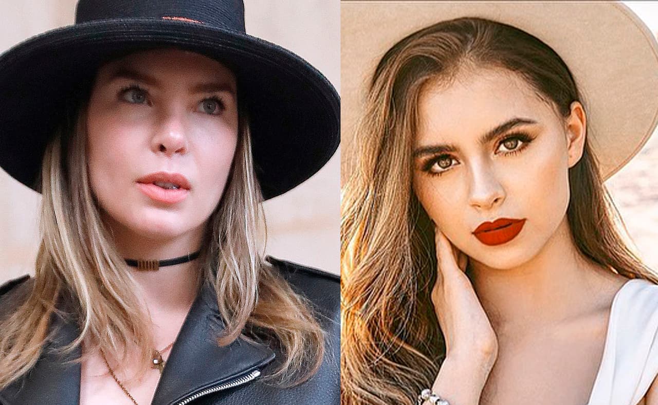 Además de la larga melena, ambas tienen la piel clara, las cejas gruesas y la nariz delgada.