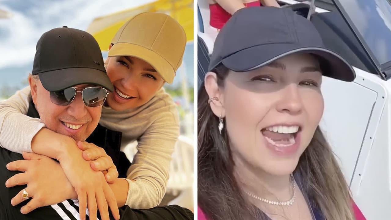 En su paseo en yate, Thalía nadó en mar abierto, vio delfines y ¿había tiburones?