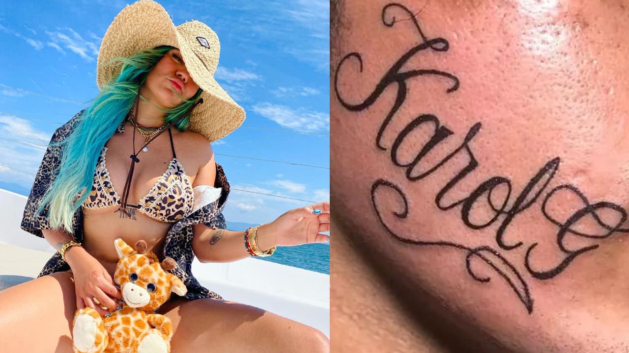 Fan se tatúa el nombre de Karol G en el rostro, demostrando su obsesión por la ‘Bichota’