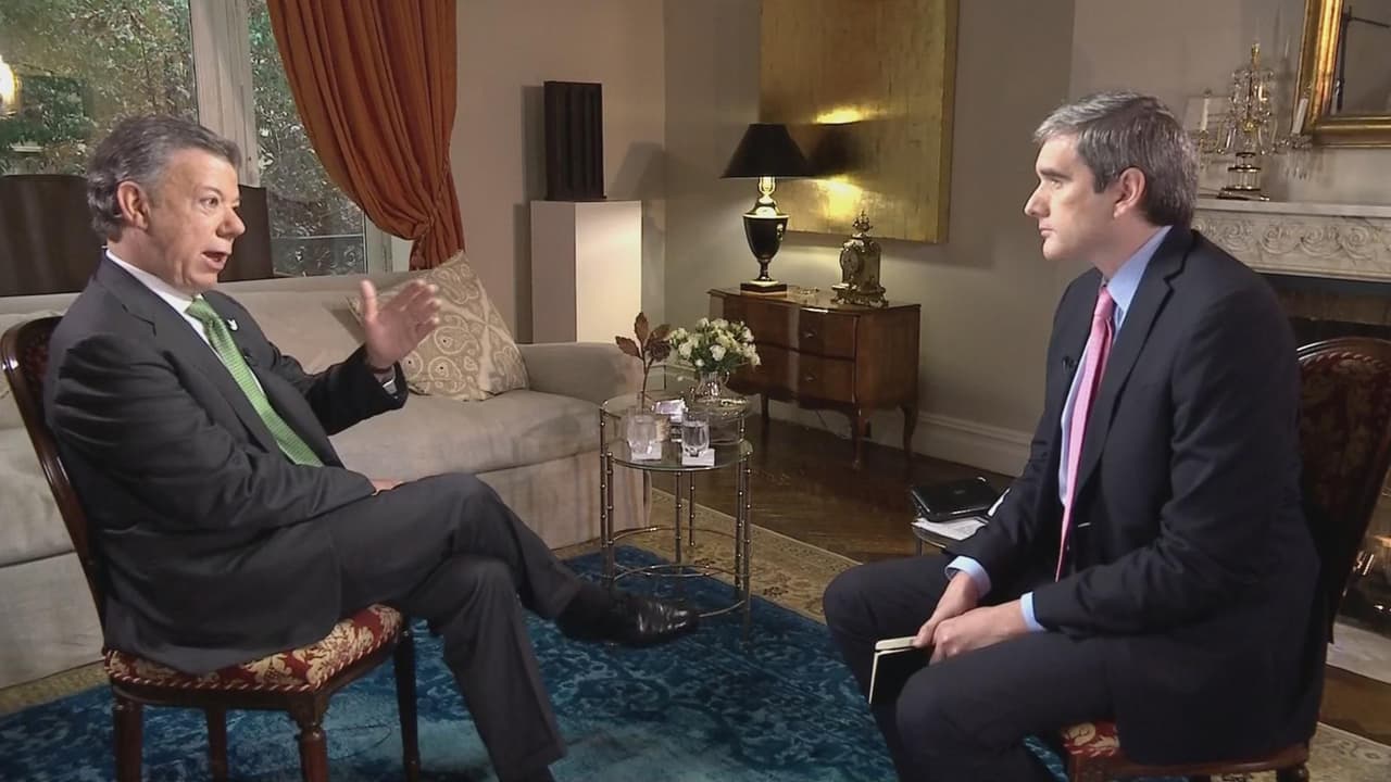 El presidente colombiano Juan Manuel Santos en entrevista con Felix de Bedout.