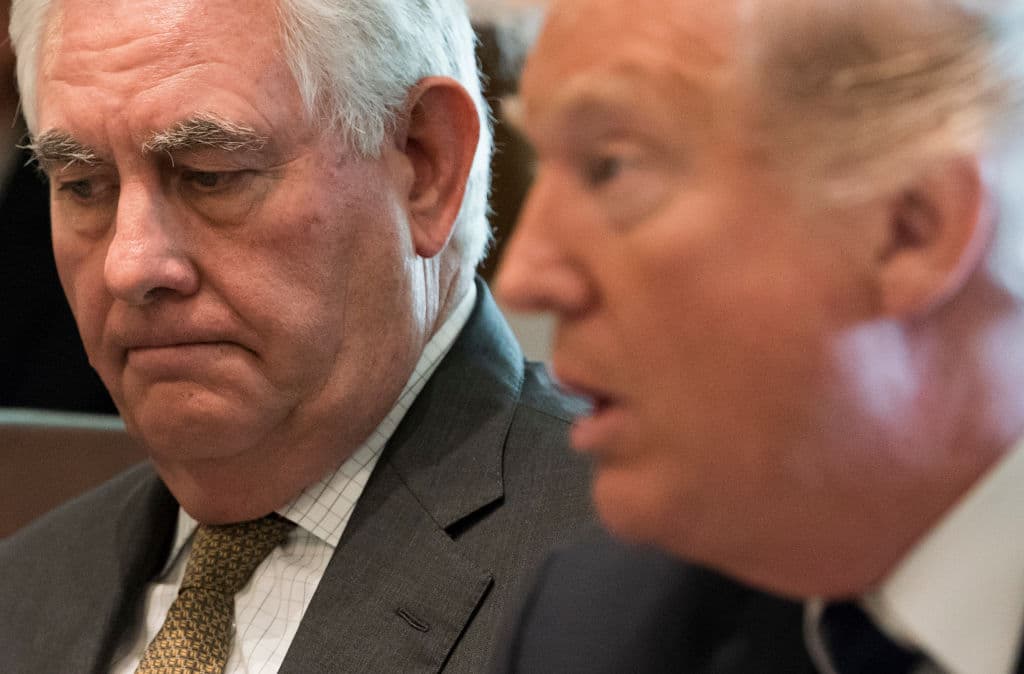 Trump planea sustituir al secretario de Estado, Rex Tillerson, por el jefe de la CIA
