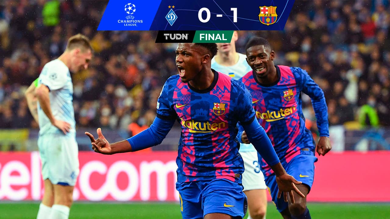 ¡Respira! Barça vence a Dinamo Kiev con golazo de Ansu Fati