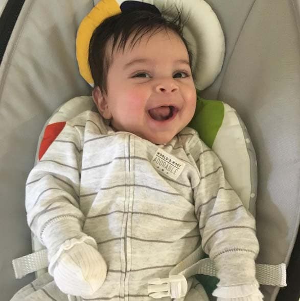 MVP es un bebé muy risueño.