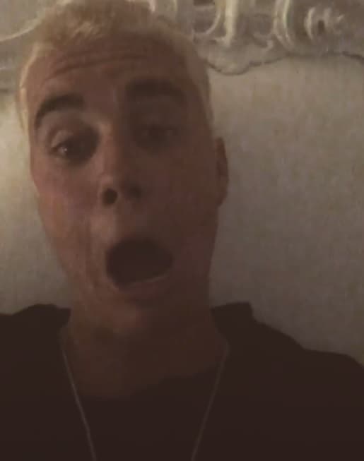 A Bieber le encanta hacer caras y gestos, y así divirtió a sus millones de followers.