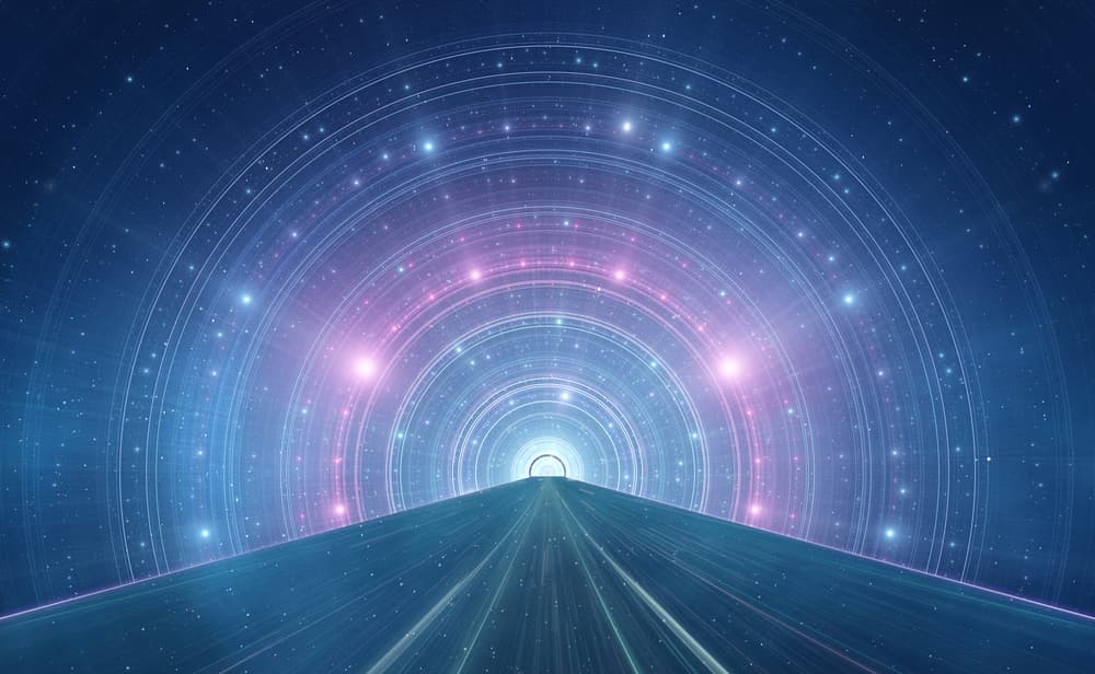 En tercer lugar, una boca del agujero de gusano sería girar en un acelerador de partículas hasta aproximarse la velocidad de la luz durante una década. De esta forma, se establecería una diferencia de dilatación del tiempo entre las dos aperturas del agujero de gusano. Al juntar las dos aperturas del agujero de gusano, tendríamos una máquina para viajar al pasado.