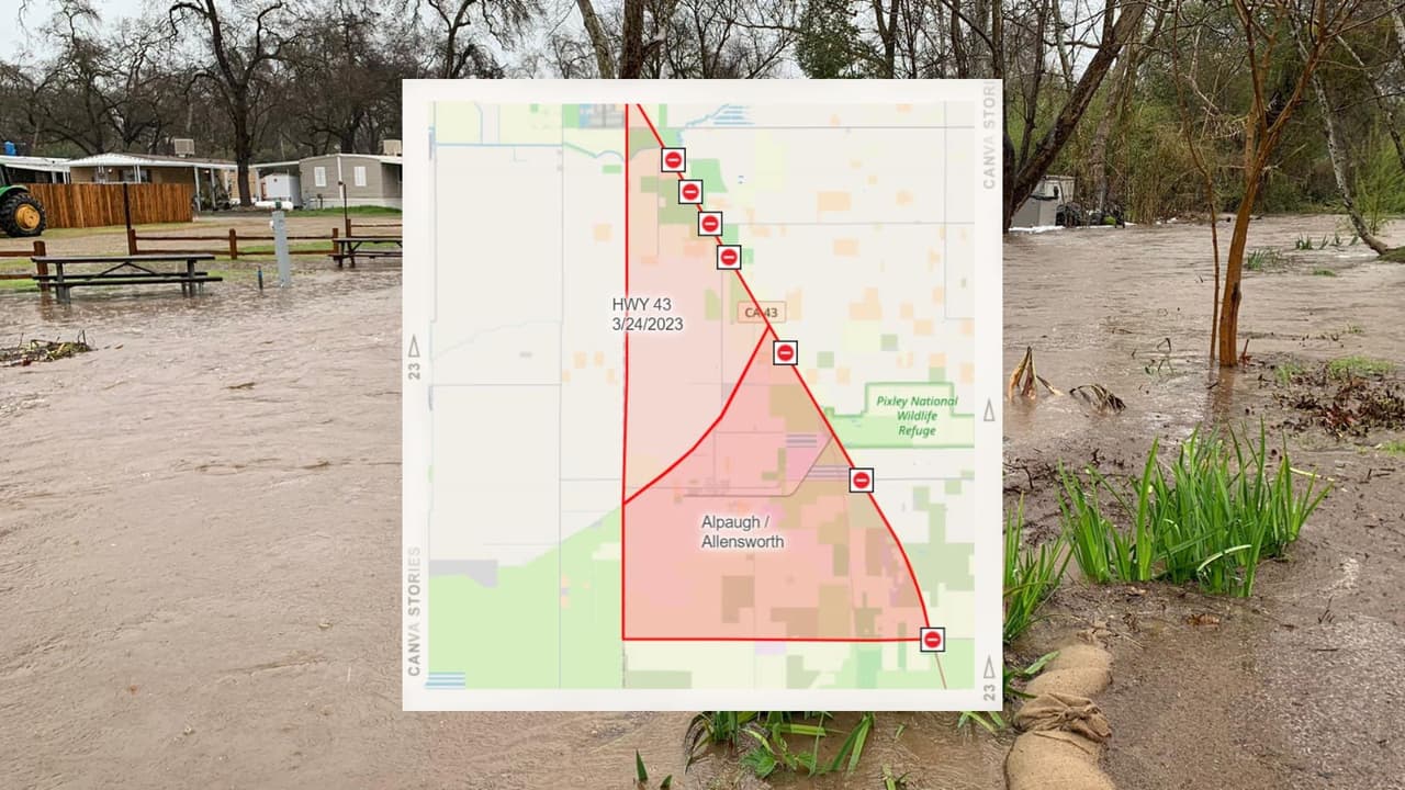 Alguacil emite orden de evacuación urgente al oeste de la carretera 43, en Tulare