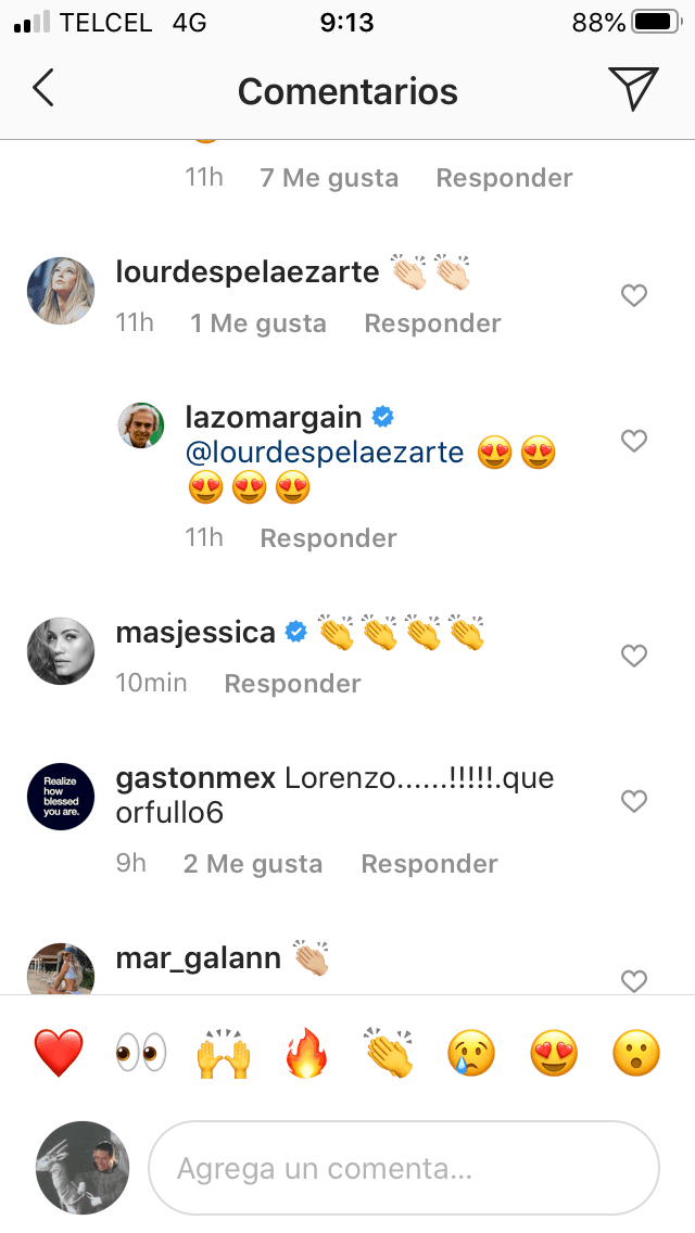Mientras tanto, los nuevos novios dejaron ver su cariño en redes sociales. En las fotos de la ceremonia del honoris causa, ella le dejó unos emoticonos de manos aplaudiendo y él le contestó con unas caras con ojos de corazón. 
<br>