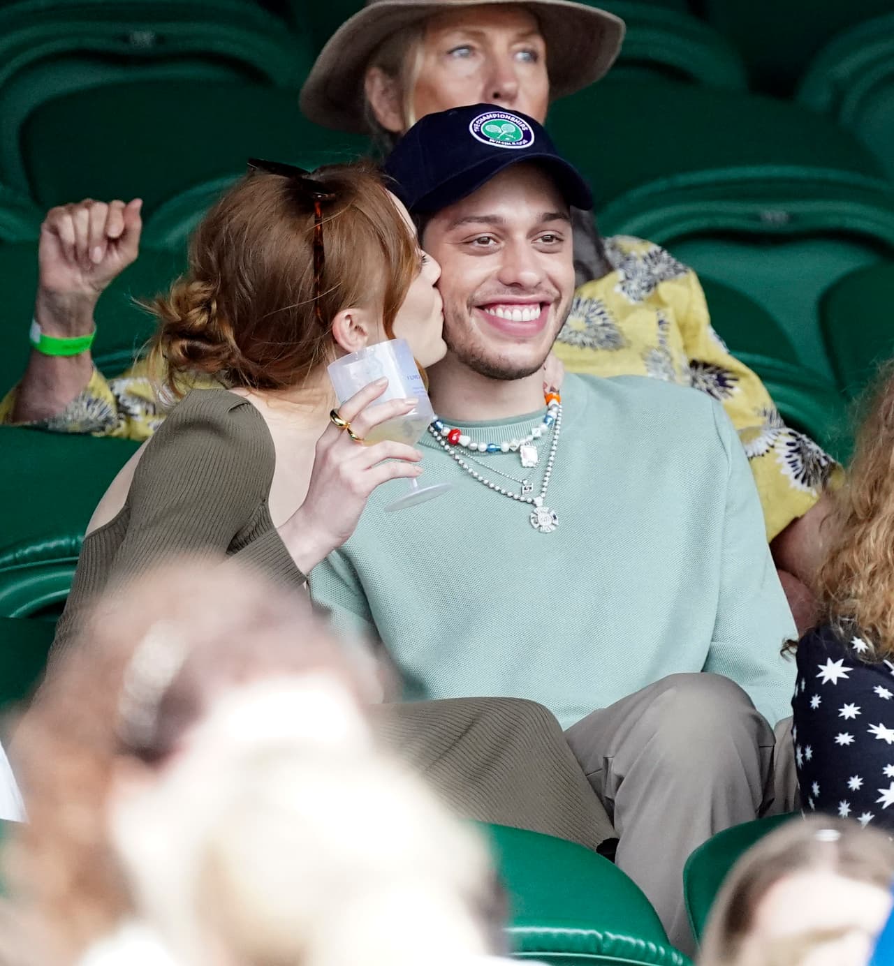 Entre 2017 y 2018 fue pareja del actor inglés Sean Teale; tres años después se le relacionó con el comediante Pete Davidson, pese a que se separaron debido a la distancia, de acuerdo con 'The Sun' en el 2021, (Pete es de Nueva York y ella de Londres). Ahora, él ya está saliendo con Kim Kardashian.