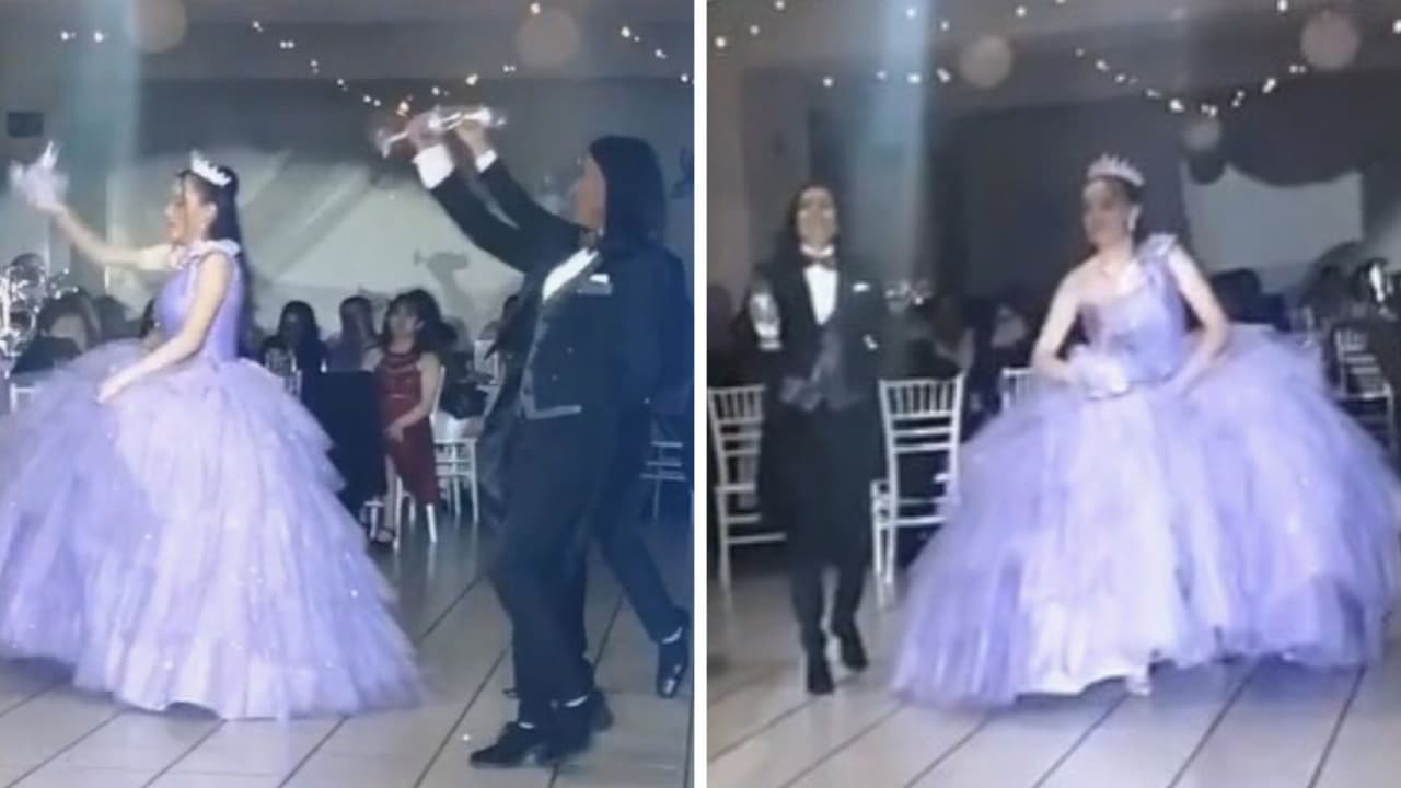 Chambelanes dejan plantada a quinceañera el día de su fiesta y se hace viral: así fue el vals