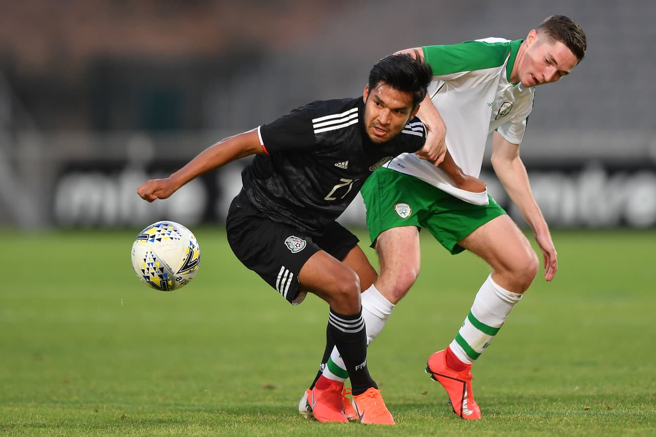 during the game Republic of Ireland vs Mexico, Corresponding to Group C of the XLVII Torneo Esperanzas de Toulon France2019 (Turnoi Maurice Ravello), at Stade d-Honneur Marcel Roustan, Salon-de-Provence, France, on June 6, 2019. 
<br>
<br> durante el partido República de Irlanda vs México, Correspondiente al Grupo C del XVLII Torneo Esperanzas de Toulon Francia 2019 ( Turnoi Maurice Ravello), en Stade d-Honneur Marcel Roustan, Salon-de-Provence, Francia, el 06 de Junio de 2019.
