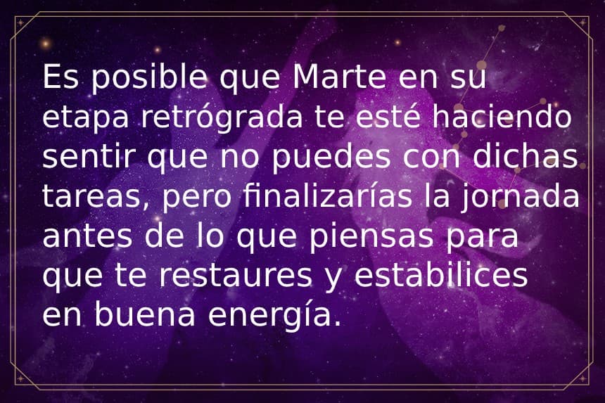 Sagitario 5 de noviembre 2020