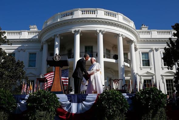 Juntos durante la ceremonia.
