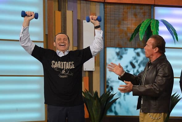 Arnold Schwarzenegger y Joe Manganiello en Despierta