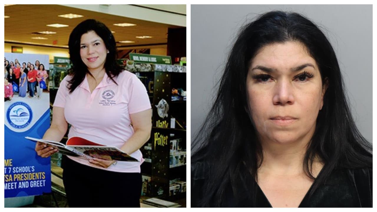 Arrestan a exmiembro y exvicepresidenta de la junta escolar de Miami-Dade, Lubby Navarro