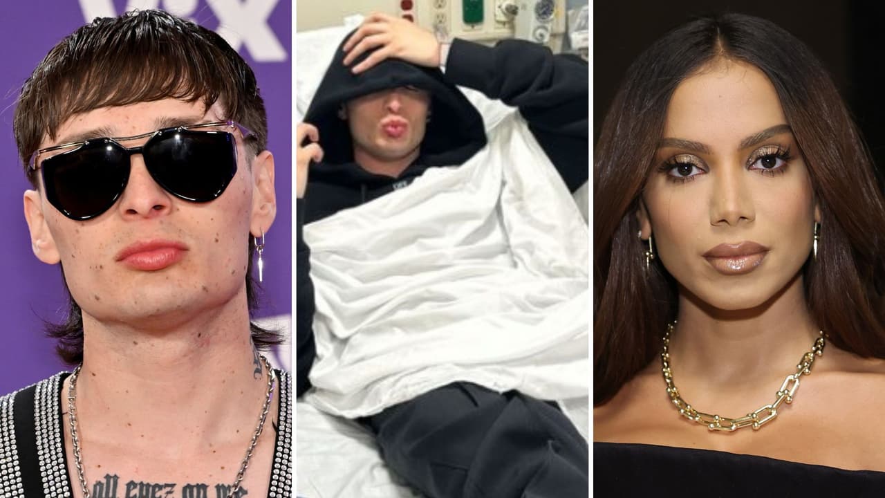 Peso Pluma sufre accidente que lo lleva al hospital y Anitta le deja mensaje
