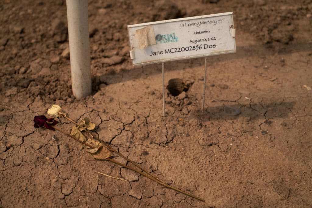 Corinne Stern, la forense a cargo de la principal morgue del sur de Texas, explicó a la AFP que 
<b>la causa más común de muerte es insolación o deshidratación</b>. "Más del 95% de los casos fronterizos que recibimos no tienen identificación", explicó.