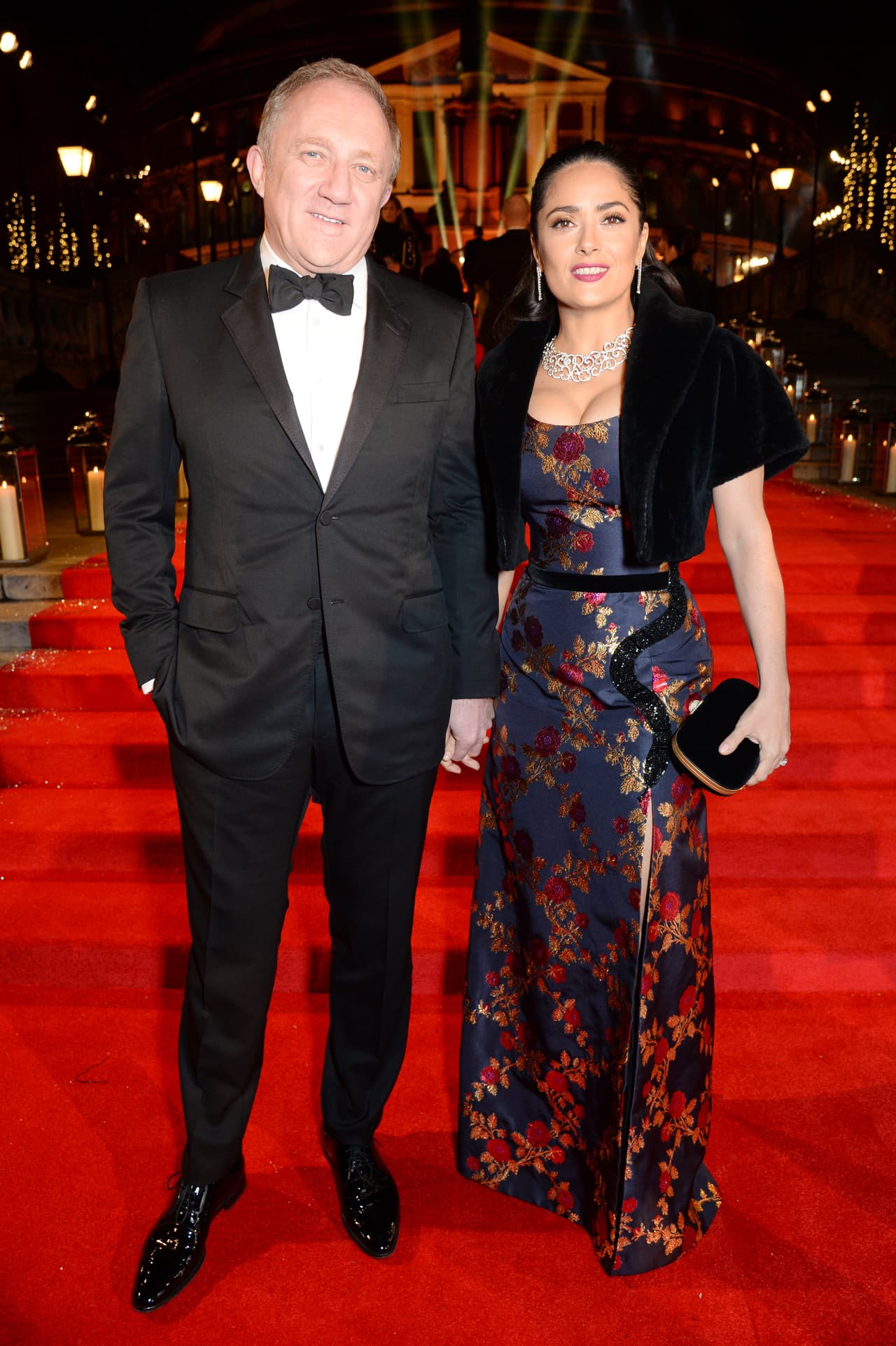 Hayek con su querido Francois Henri Pinault.