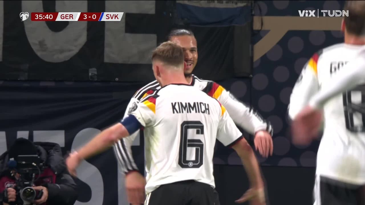 ¡Esto ya es goleada! Sané pone el 3-0 y Alemania está en la Copa del Mundo