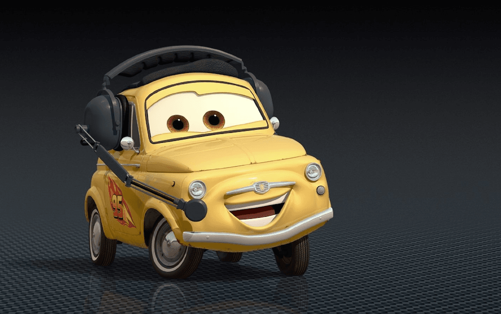 Los aficionados más nostálgicos de algunos países de Latinoamérica sintieron un afecto especial por Luigi al lanzarse la saga Cars. Este simpático personaje está inspirado en el célebre Fiat 600 de fines de los años '50.