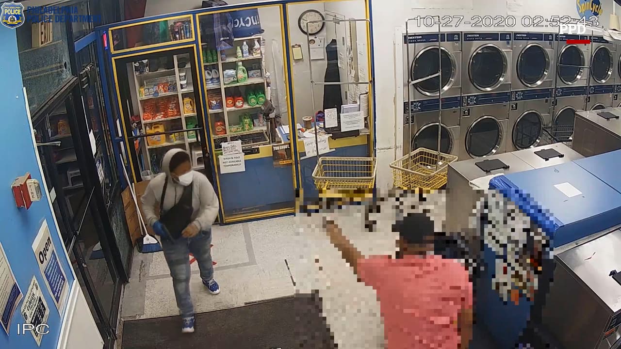 Autoridades buscan a sospechosos de tiroteo y robo en un negocio en el oeste de Filadelfia  