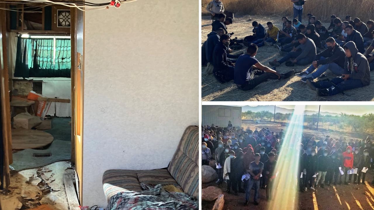 Hallan un grupo de inmigrantes hacinados en una casa móvil en ruinas en Arizona