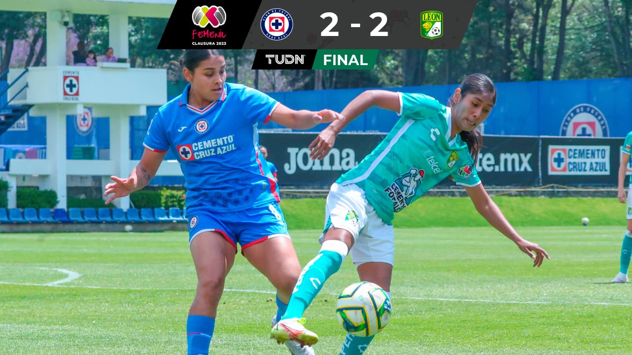 León femenil rescata el empate ante Cruz Azul de visita 