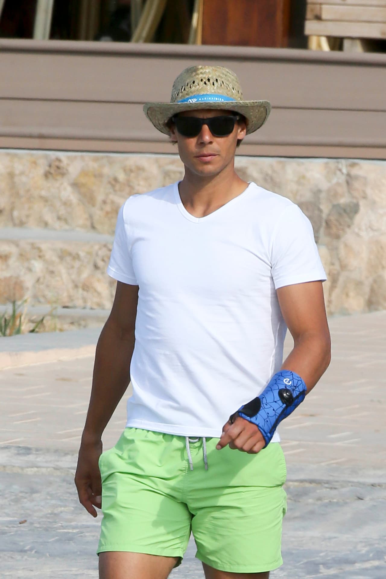 Rafa Nadal se recupera de su lesión y se divierte de lo lindo.