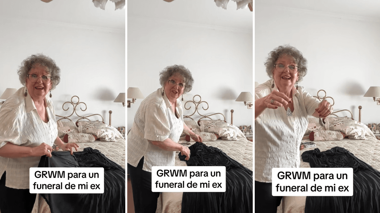 Este es el look que ‘La abuela encantada’ usaría en el funeral de alguno de sus exnovios.