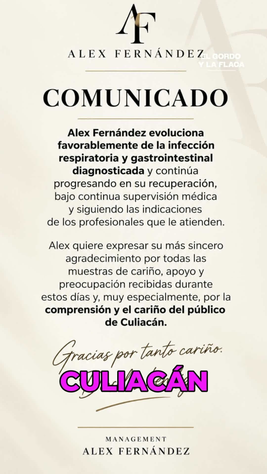 Alex Fernández es hospitalizado de emergencia: ¿qué le pasó?