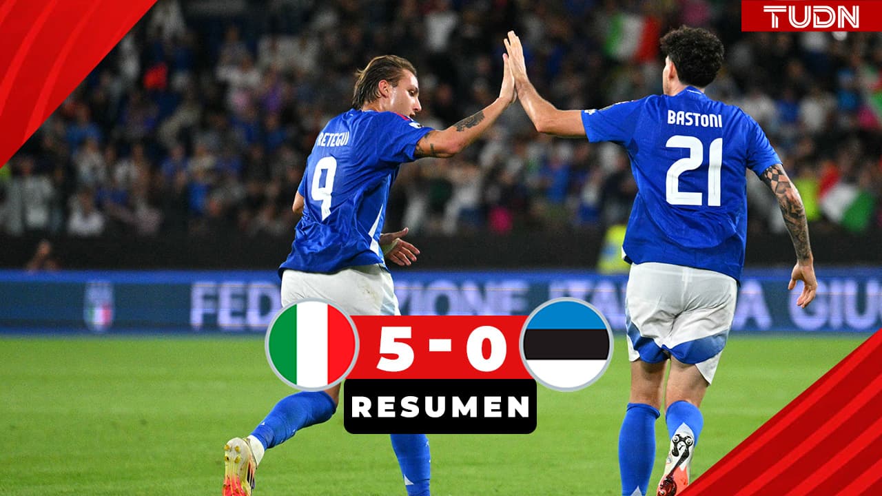 Dominio absoluto: Italia aplasta a Estonia 5-0 rumbo al Mundial 2026
