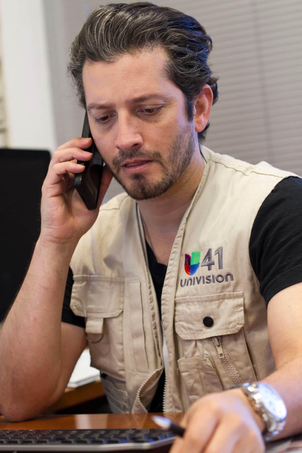 David Ríos captó lo que pasa detrás de bambalinas en Univision Austin.