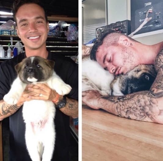 3. Le fascinan los perros y eso lo ha demostrado en todo momento.