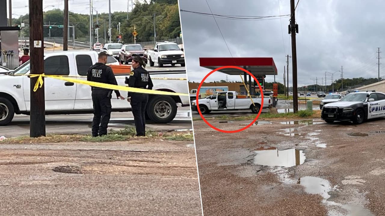 El incidente se registró en el este de Dallas y siguió avanzando por la ciudad.