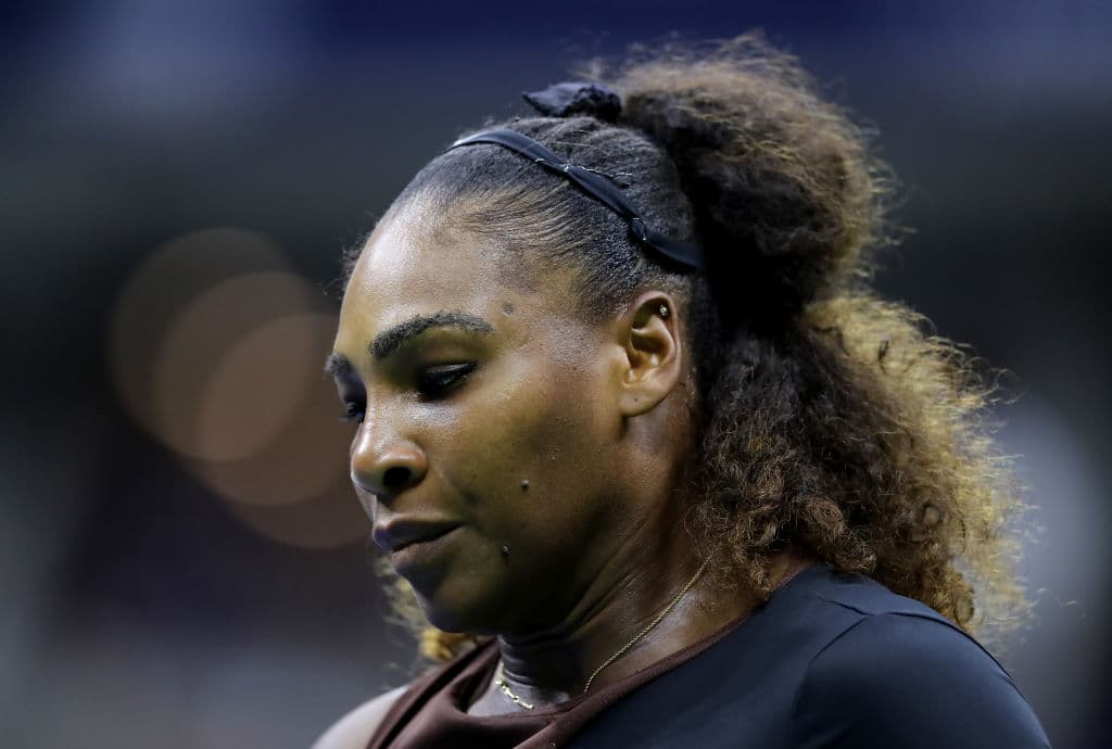 Serena Williams nunca más se halló en el juego ni a si misma tras el final del primer set.