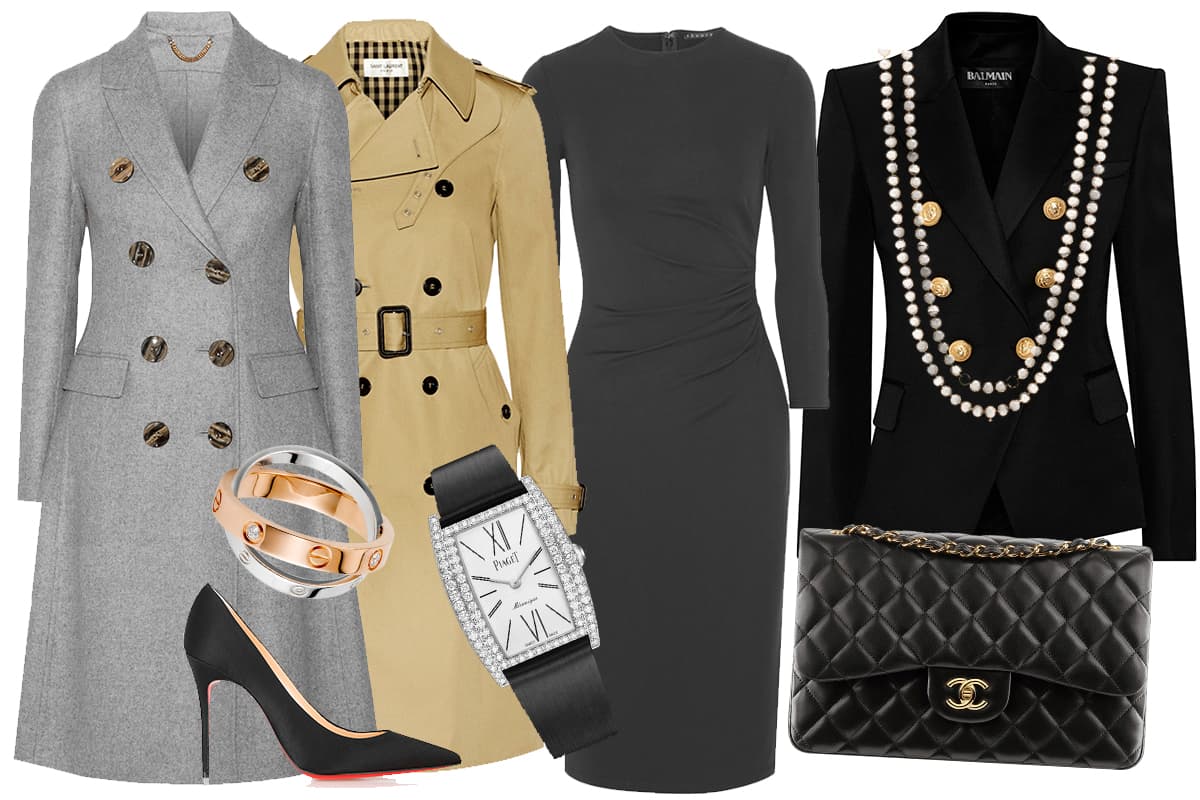 Por Stephanie Arouesty. Si estás pensando en comprar una prenda u accesorio que uses toda tu vida, y que luego puedas heredarle a tus nietas lo ideal es que ésta sea atemporal. Una pieza clásica, indispensable y de la mejor calidad, será la mejor inversión que puedas hacer en esta temporada. Si te lo regalan, tienes una pareja con mucha sabiduría. Estas son las piezas que toda mujer debe de tener en su closet y que les lucirán increíble sin importar en qué década de su vida se encuentren.