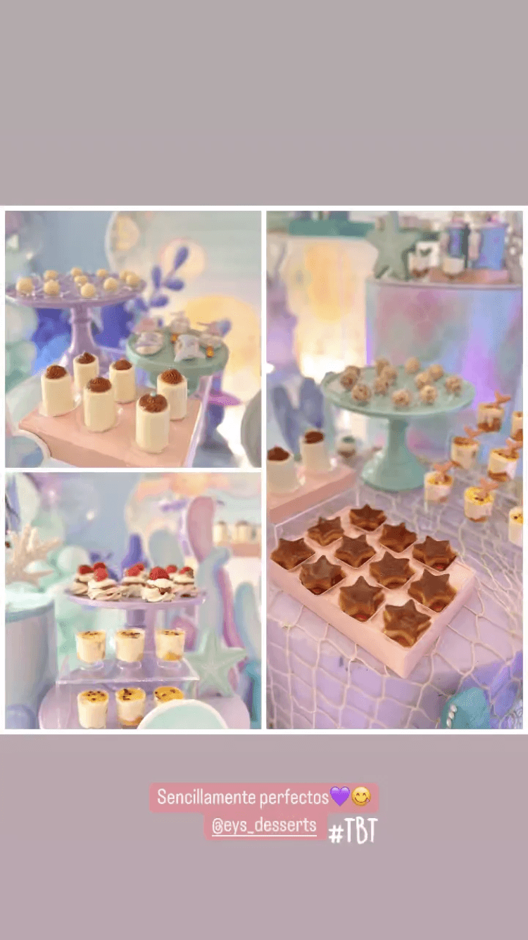 También hubo postres en forma de estrella, dulces y bebidas para los invitados.