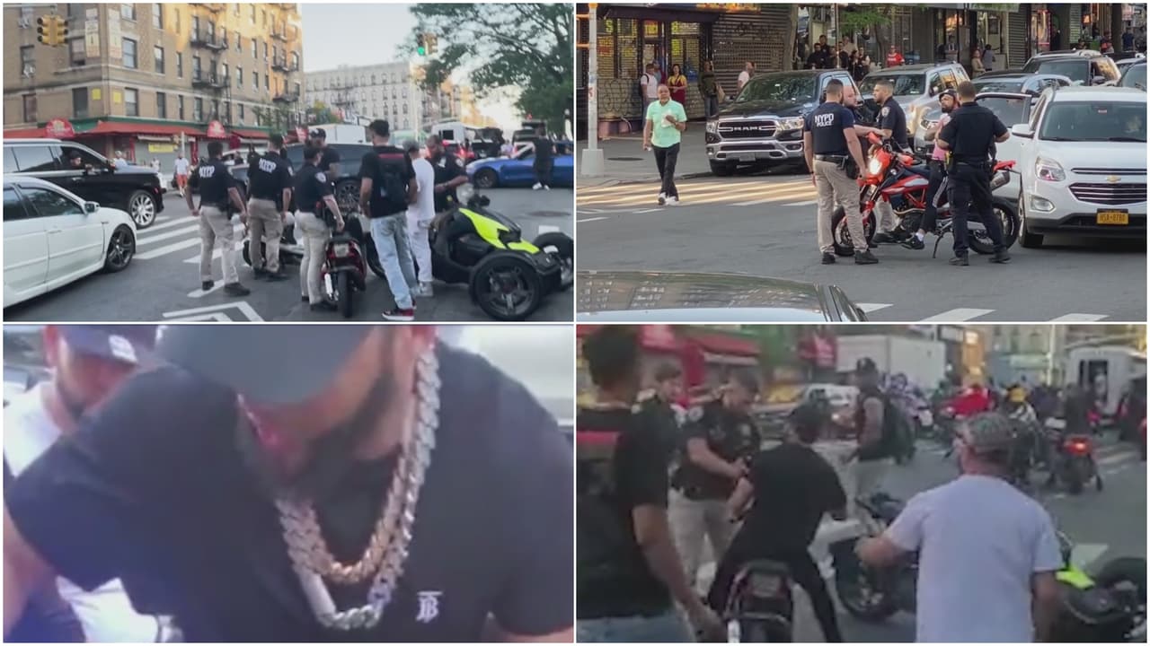 Rapero “El Alfa” y cientos de motociclistas ilegales invaden calles de Manhattan