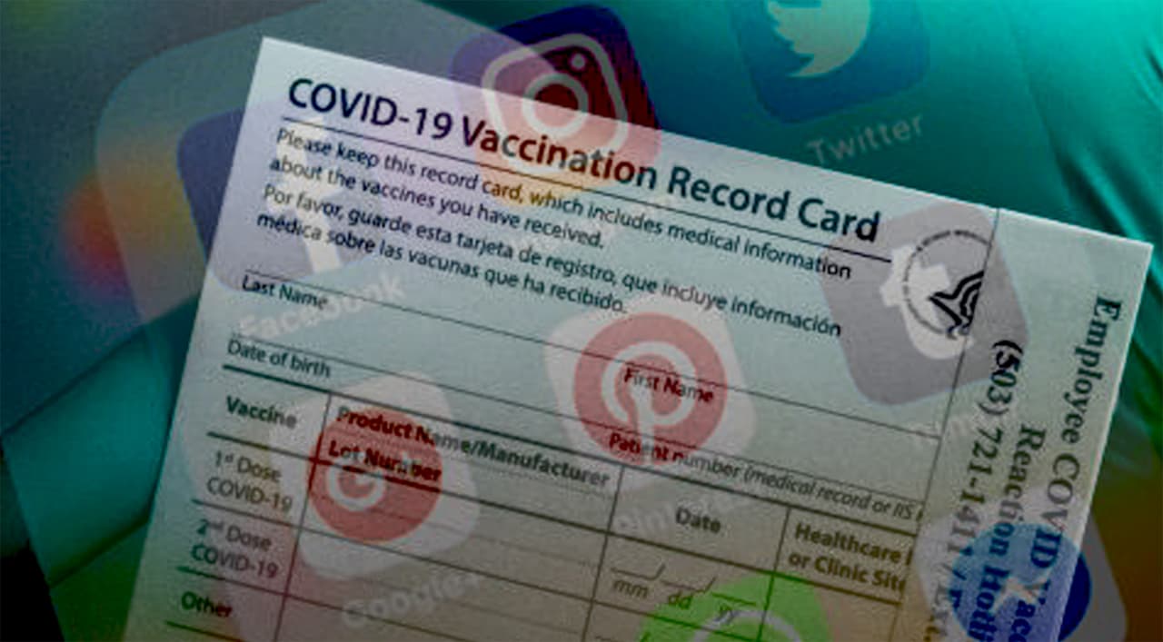“
<a href="https://www.univision.com/local/north-carolina-wuvc/presentan-las-tarjetas-de-vacunacion-del-coronavirus-video">Las tarjetas de vacunación</a> incluyen su nombre completo, fecha de nacimiento y ubicación de la vacuna. Compartir imágenes de su tarjeta en las redes sociales podría ponerlo en riesgo de robo de identidad”, alerta la oficina la Oficina del Procurador de Arizona.