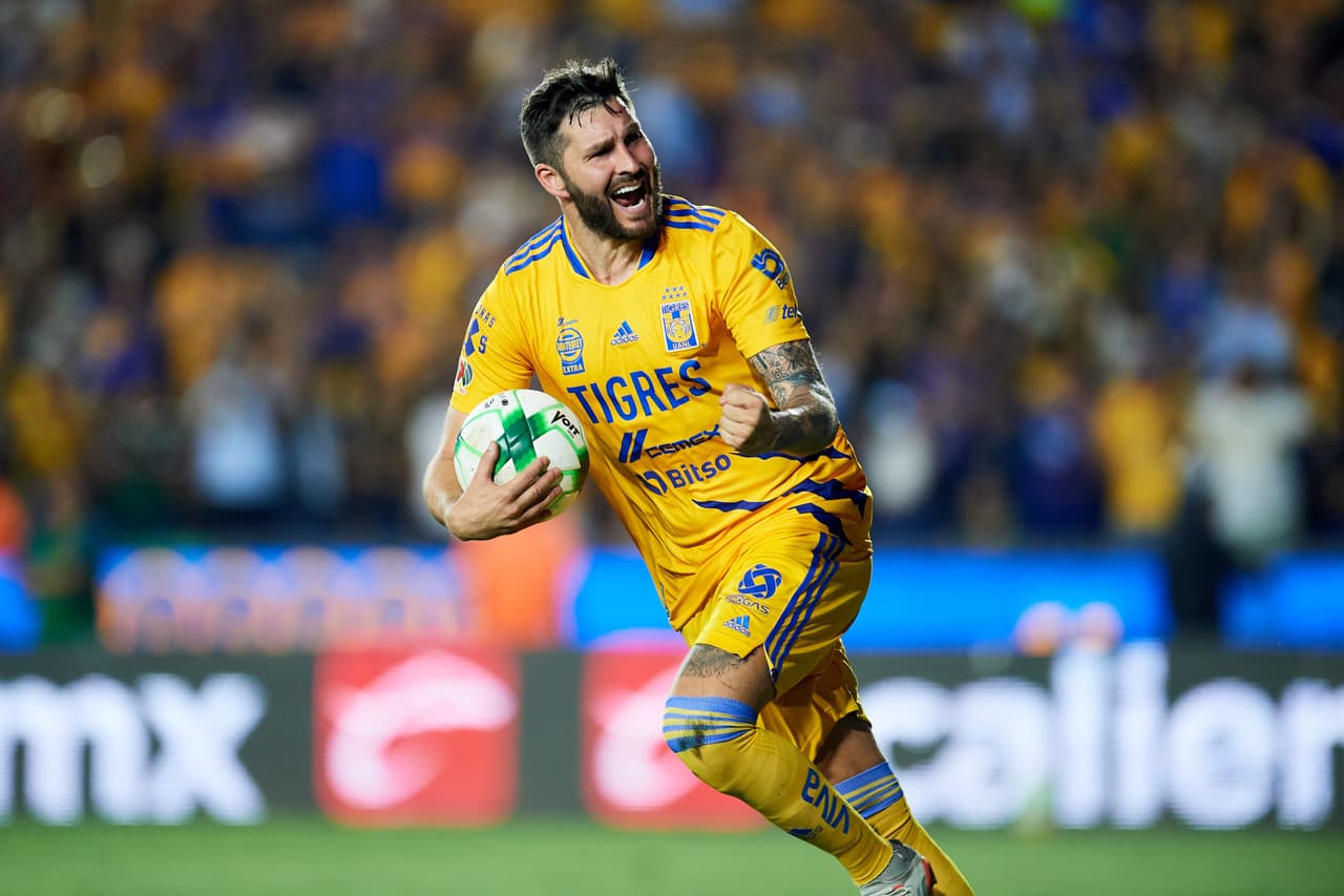 André-Pierre Gignac marcó tres de los cuatro goles de Tigres.