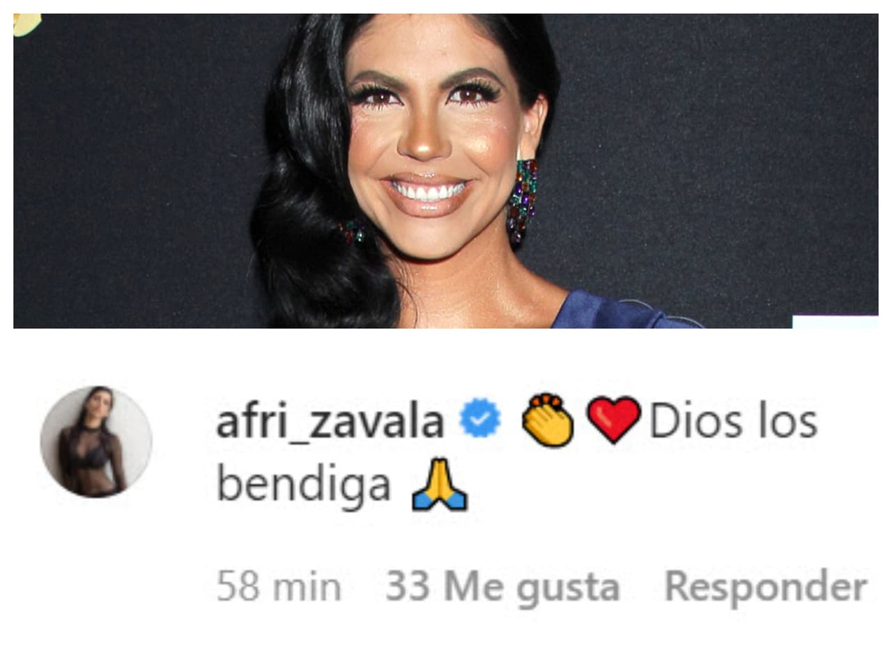 África Zavala les mandó bendiciones. 
<br>