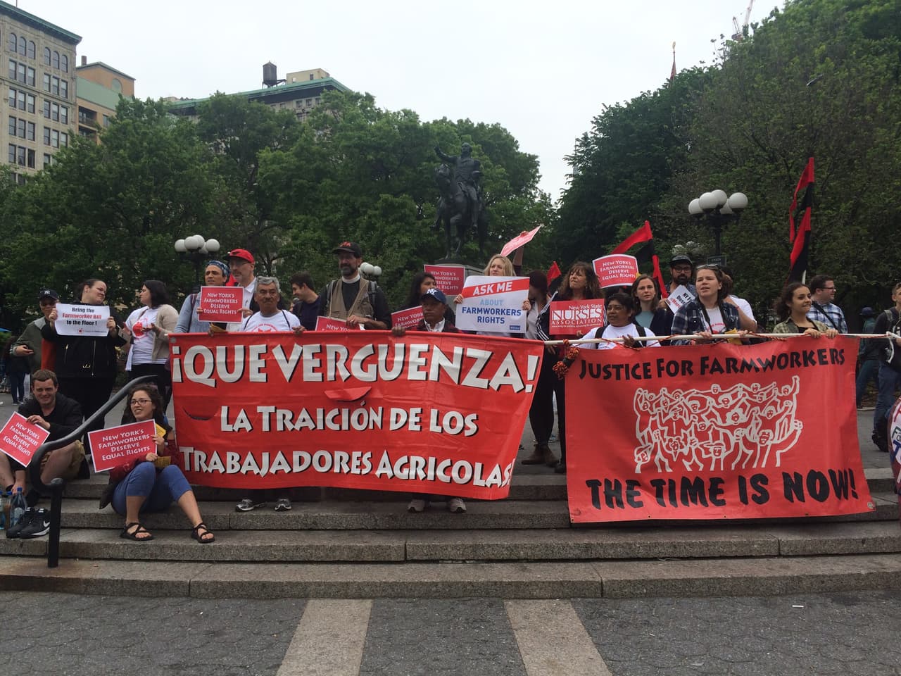Jornaleros rompen silencio y reclaman sus derechos civiles en Nueva York