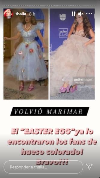 La intérprete compartió algunos de los memes que le hicieron llegar sus seguidores, en los que recordaron uno de sus papeles más importantes como actriz, al que dio vida en la telenovela 'Marimar'.