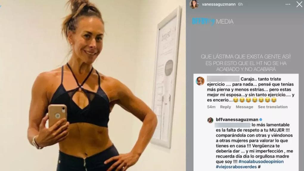 Vanessa Guzmán así se defendió: "¡Lo más lamentable es la 
<b>falta de respeto a tu mujer comparándola con otras</b> y viéndonos a otras mujeres para valorar lo que tienes en casa!", le respondió.
<br>