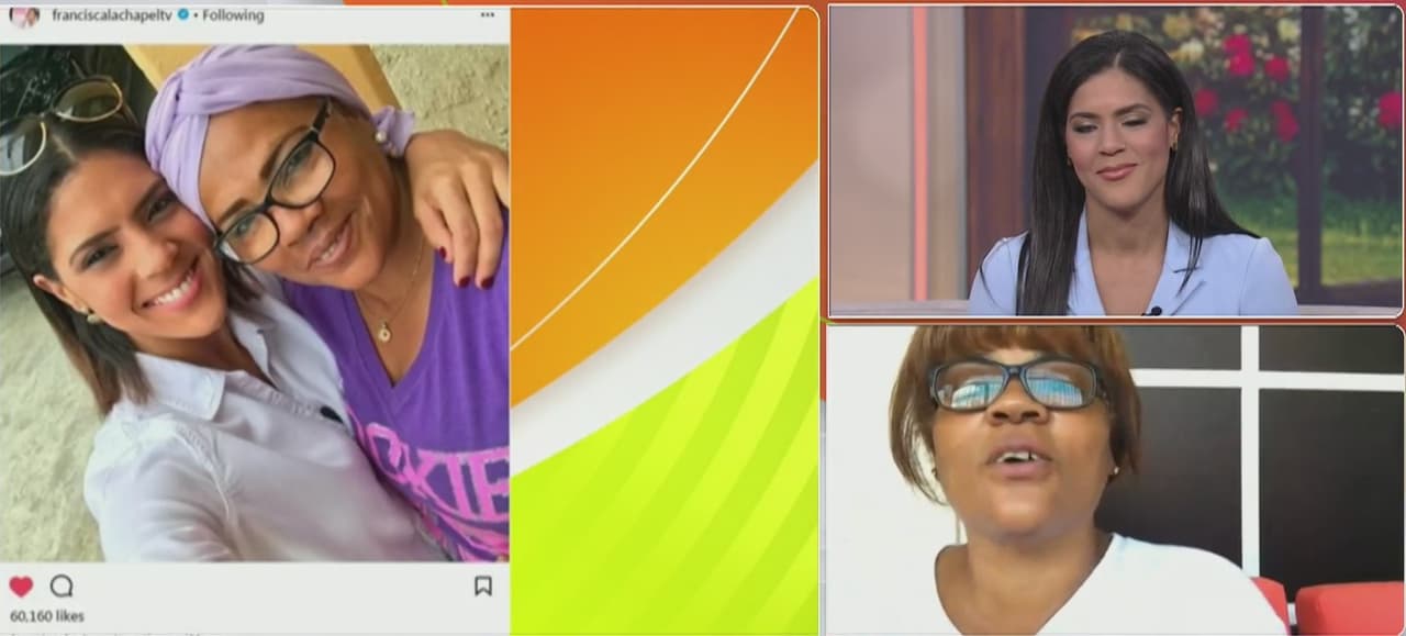 A través de Skype, Fran recibió tiernas palabras y muchos "te amo" de la persona que le dio la vida y se despidió diciéndole que "todo lo que soy es gracias a ti".