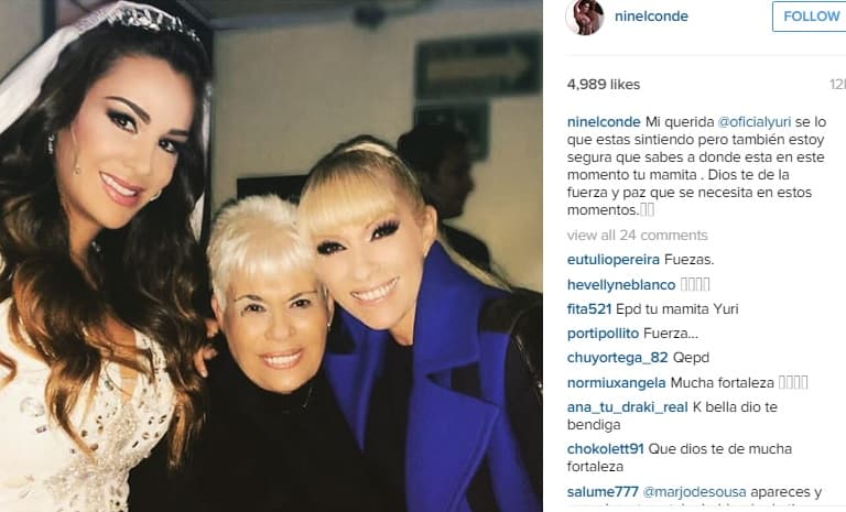 Ninel compartió en sus redes sociales una foto de ella con madre e hija. Fue muy emotivo.